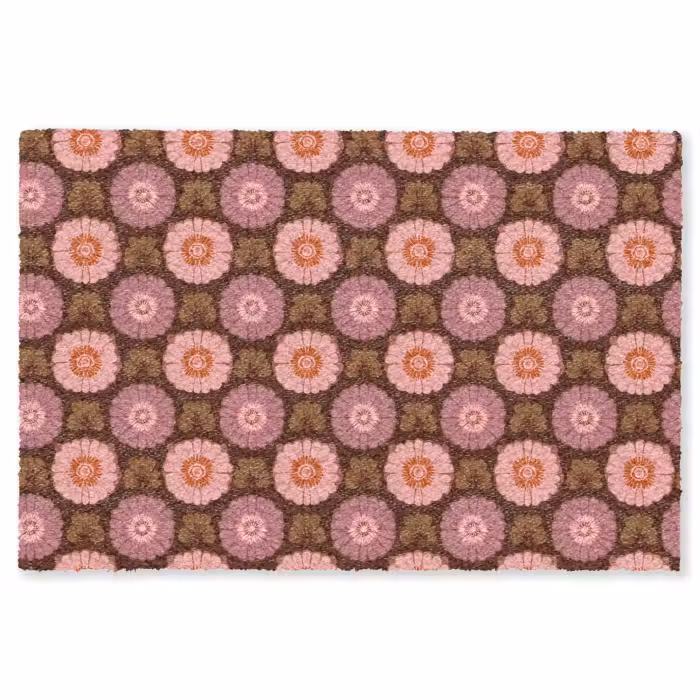 Fußmatte - Retro - Gänseblümchen - Rosa