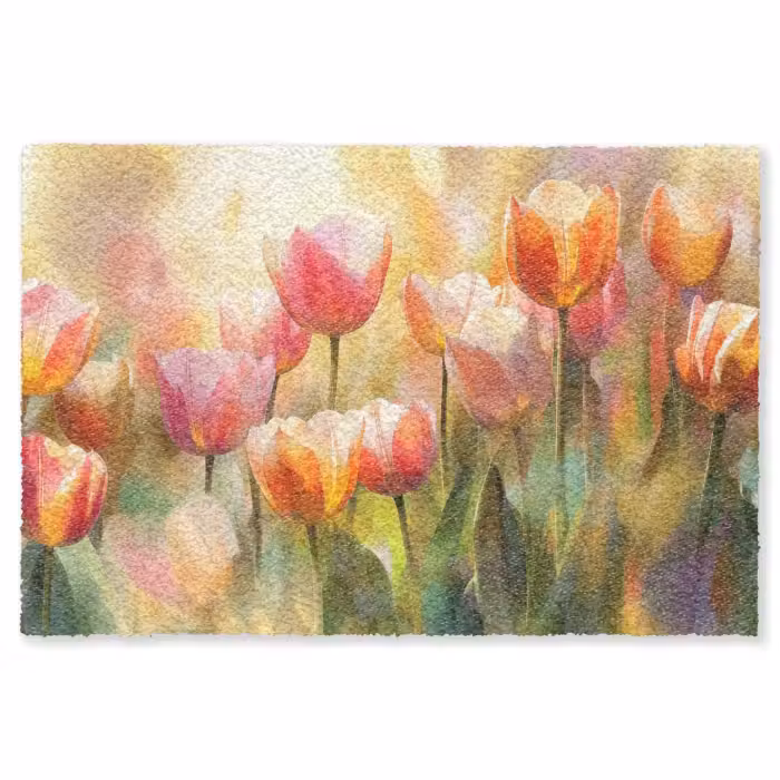 Fußmatte - Tulpen - Märchenhaft - Farbenfroh