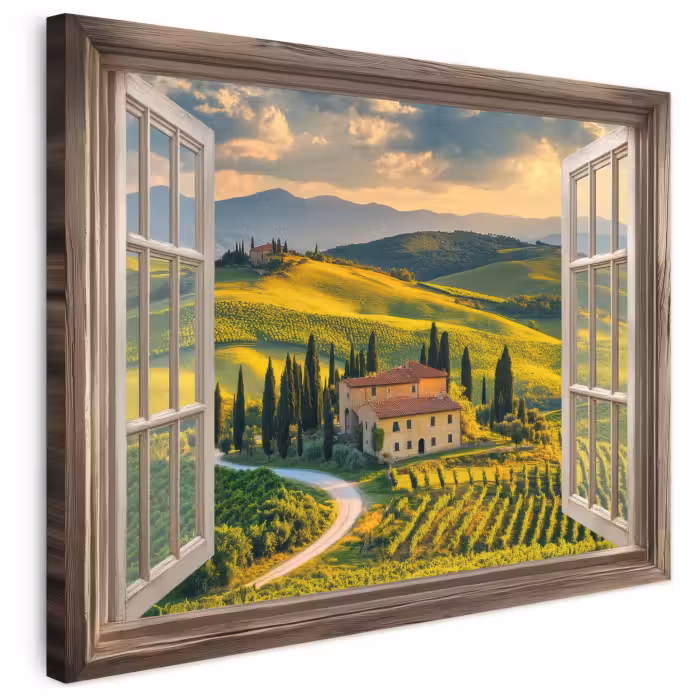 Leinwandbild - Ansichten - Toskana - Landschaft - Sommer