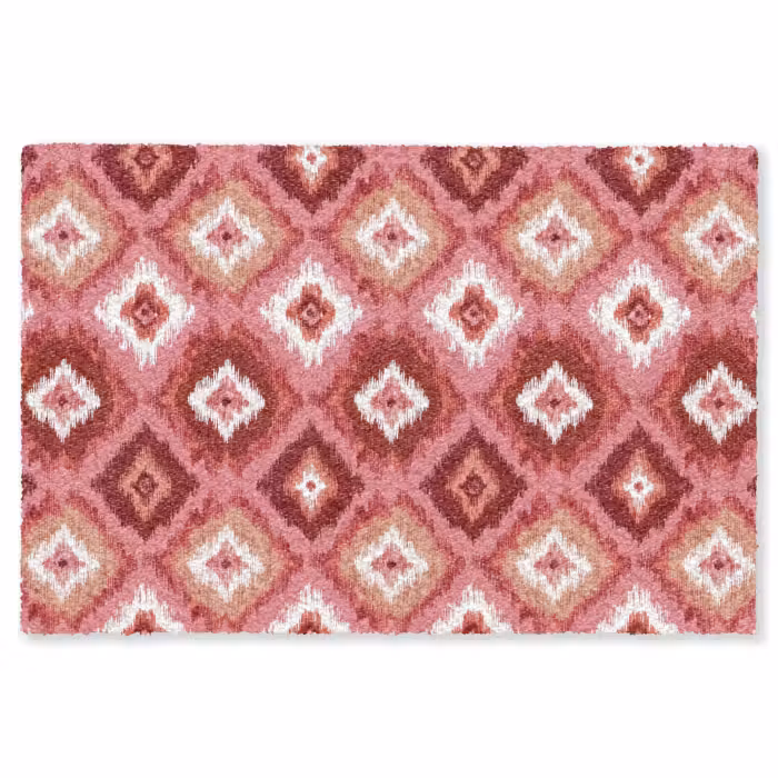 Fußmatte - Rosa - Pinselstriche - Abstrakt - Muster