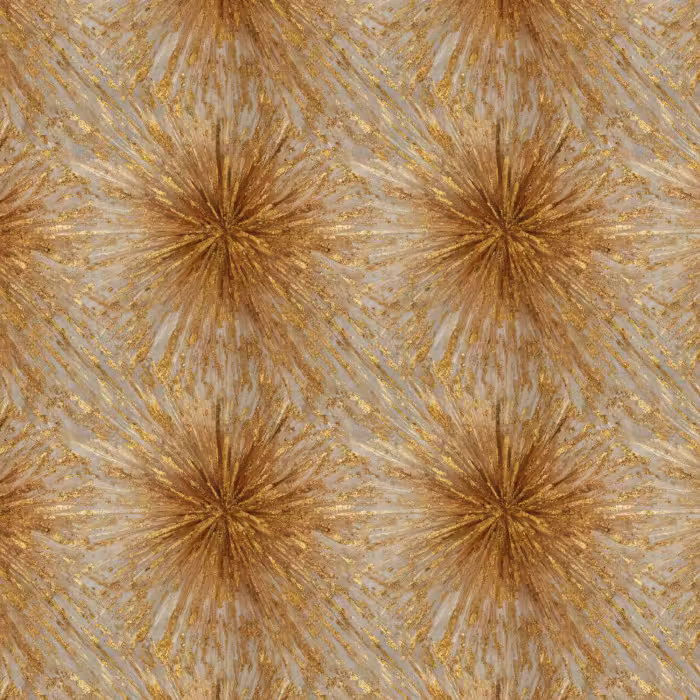 Tapete - Explosion – Abstrakt – Gold – Weiß