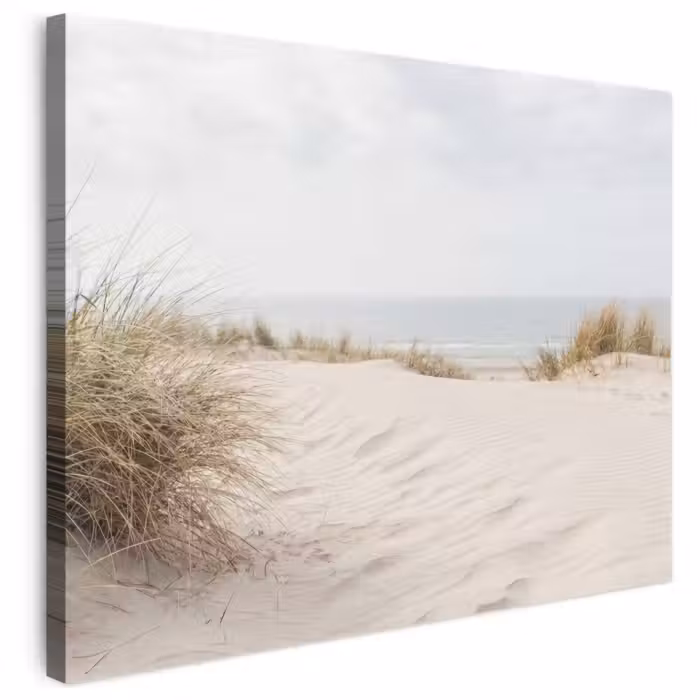 Leinwandbild - Wolken - Dünenlandschaft - Sand