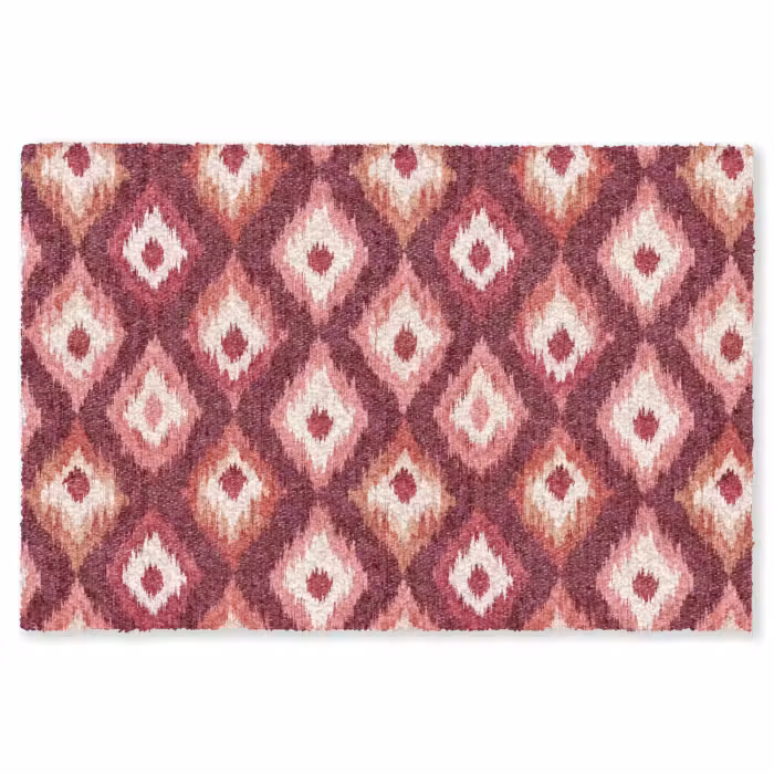 Fußmatte - Diamantformen - Rosa - Muster - Textur