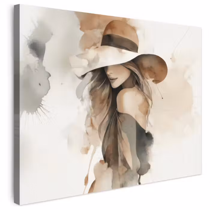 Leinwandbild - Mysteriös - Frau - Sepia