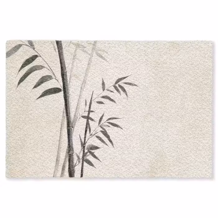 Fußmatte - Japandi - Bambus - Beige