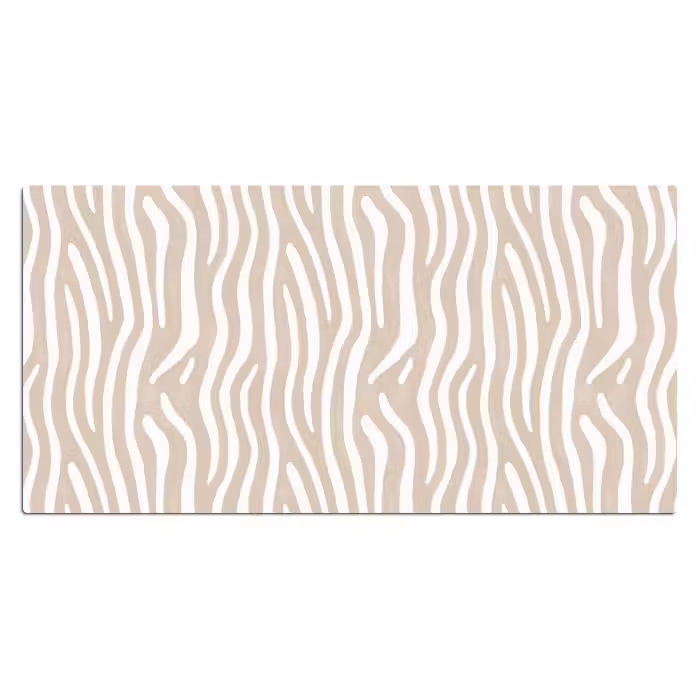 Schreibtischunterlage - Abstrakt - Zebra - Beige