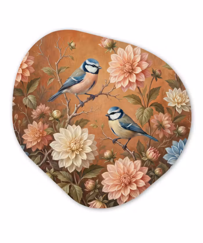 Glasbild Organische Form - Tiere – Flora – Klassik