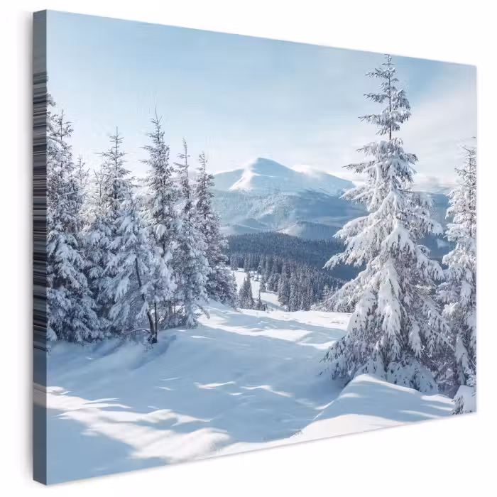 Leinwandbild - Schnee - Winter - Landschaft - Berge