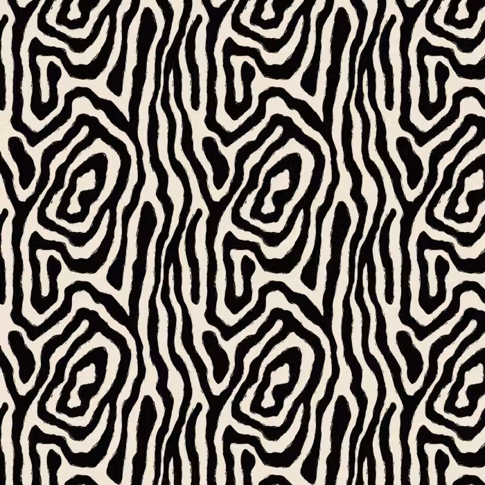 Tapete - Zebra – Schwarz – Abstrakt
