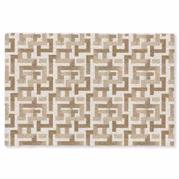 Fußmatte - Geometrisch - Retro - Braun
