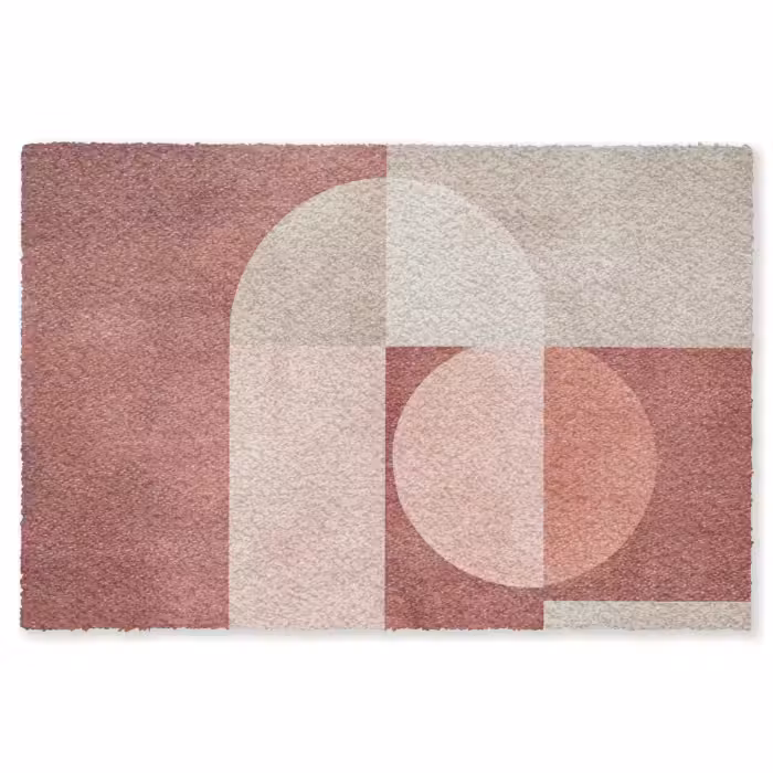 Fußmatte - Figuren - Abstrakt - Rosa