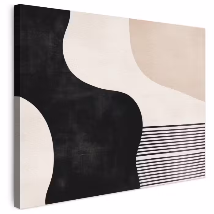 Leinwandbild - Abstrakt - Japandi - Beige - Modern