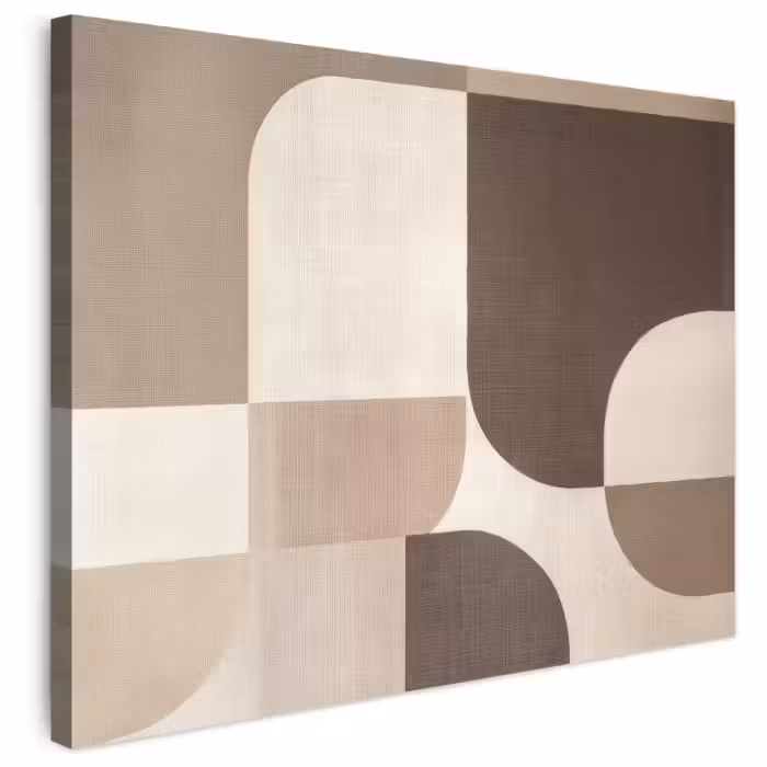 Leinwandbild - Geometrisch - Gewebte Struktur - Modern