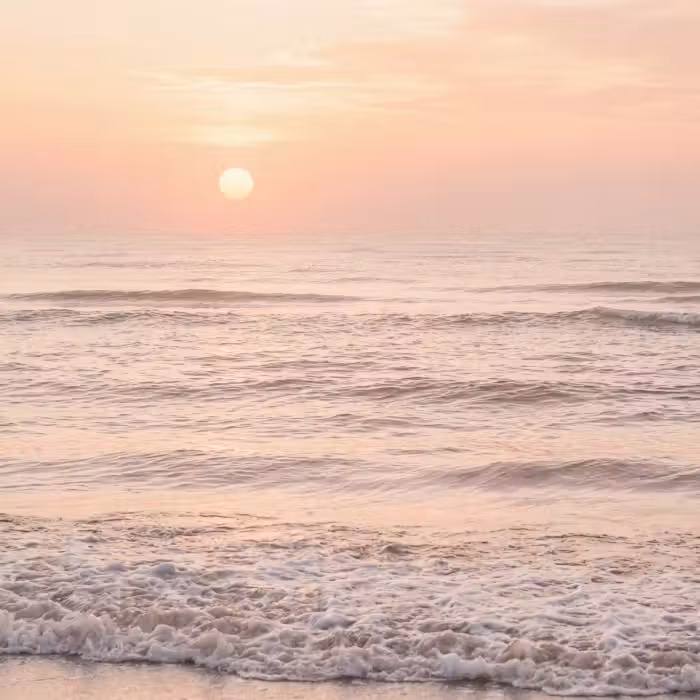 Tapete - Sonne - Strand - Rosa
