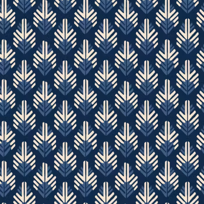 Tapete - Modern - Gemustert - Blau