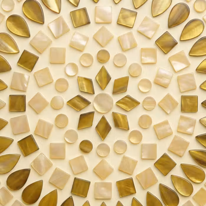 Tapete - Muster – Formen – Mosaik – Abstrakt – Gold