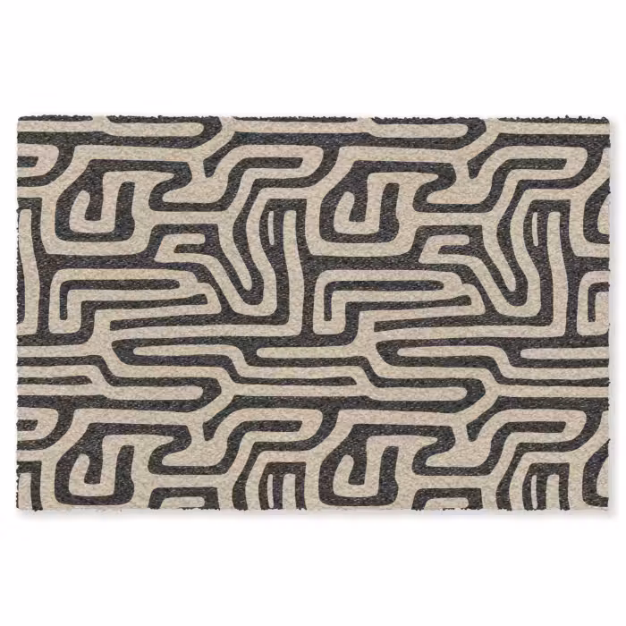 Fußmatte - Grafik - Linien - Schwarz