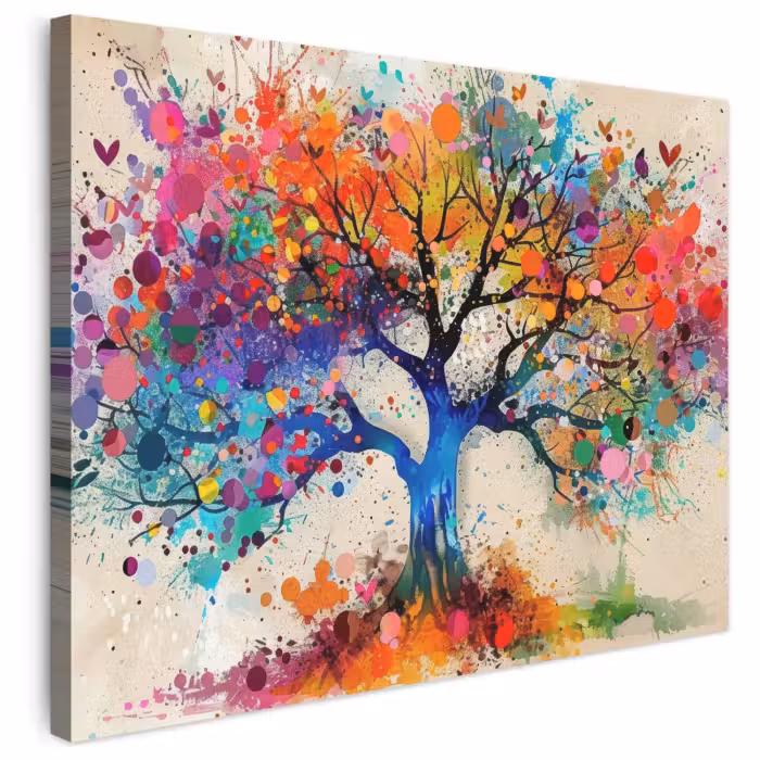 Leinwandbild - Baum des Lebens - Natur - Farbenfroh - Baum