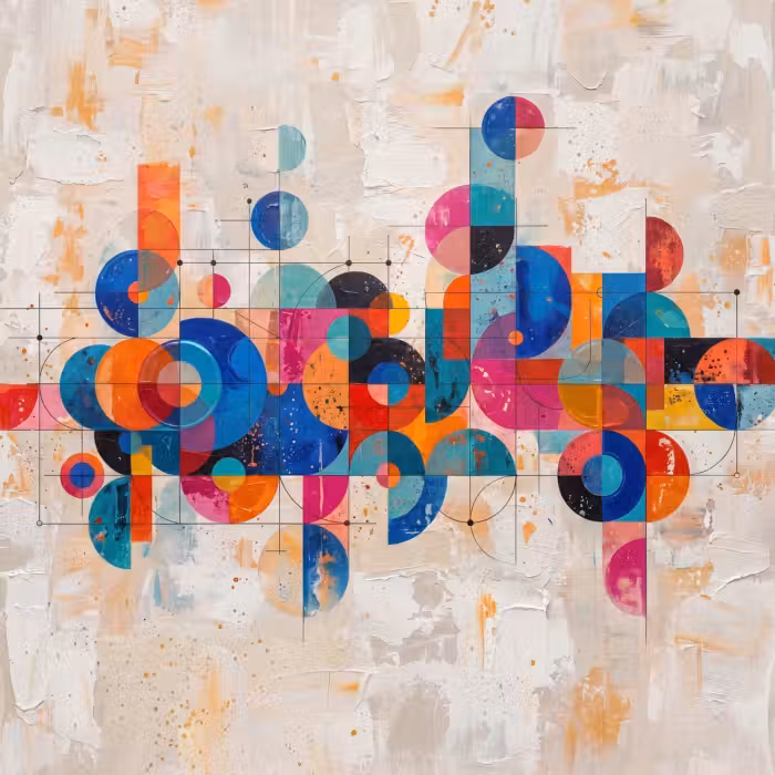 Tapete - Kunst - Geometrisch - Abstrakt - Farbenfroh