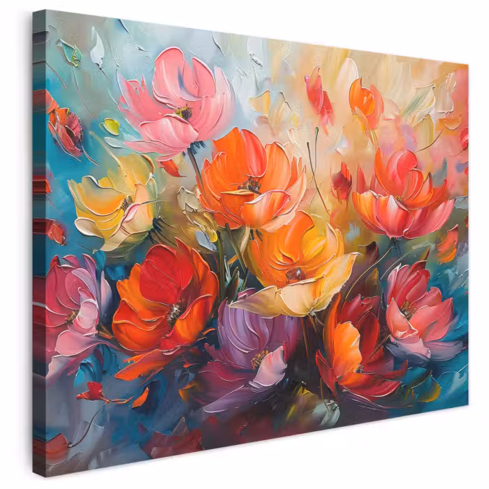 Leinwandbild - Blumen - Kunst - Aquarell - Botanisch