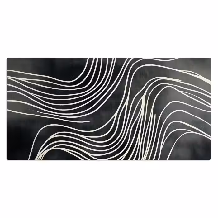 Schreibtischunterlage - Linien - Muster - Abstrakt - Weiß