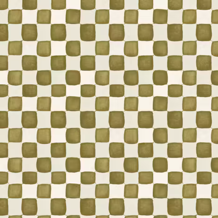 Tapete - Schach - Muster - Grün