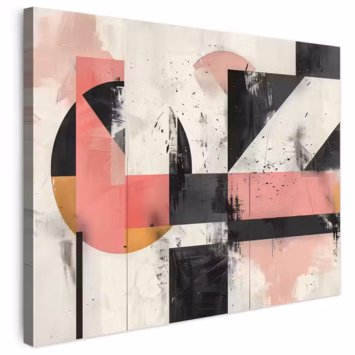 Leinwandbild - Rosa - Abstrakt - Ästhetisch - Modern - Formen