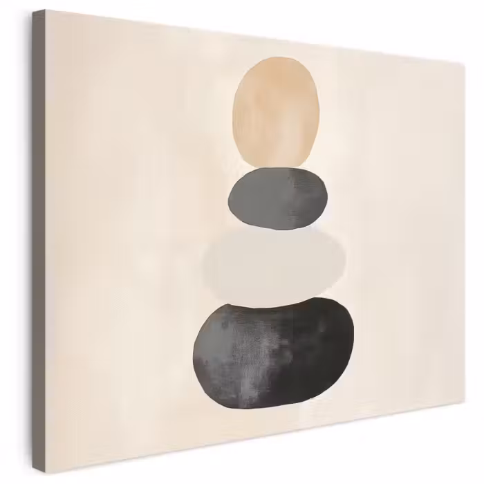Leinwandbild - Japandi - Wabi sabi - Beige