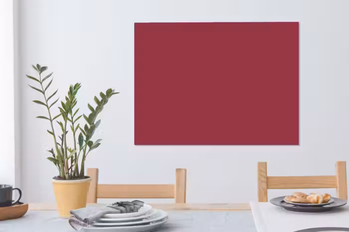 Leinwandbild - Rot - Einfarbig