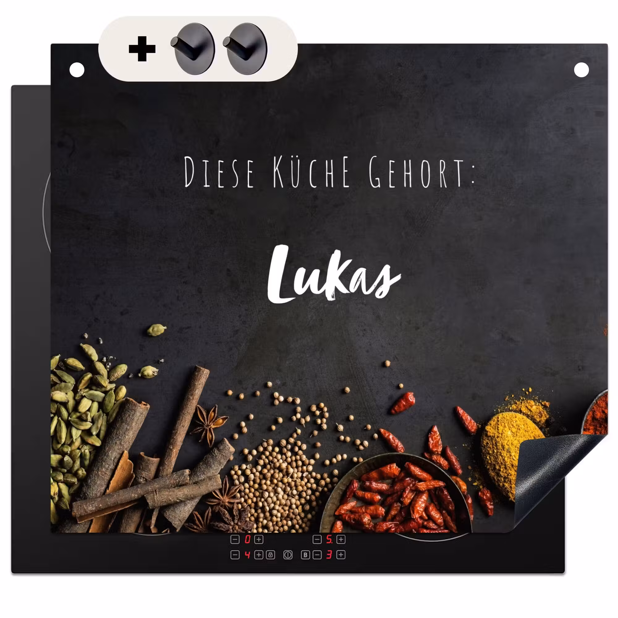 2 in 1 Personalisierbare Herdabdeckplatte - Krauter