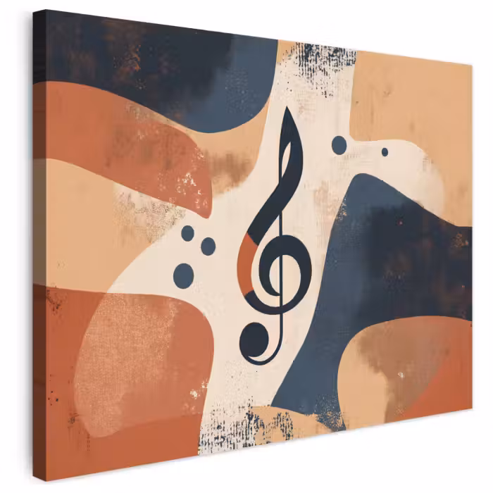 Leinwandbild - Tonart - G - Abstrakt - Beige