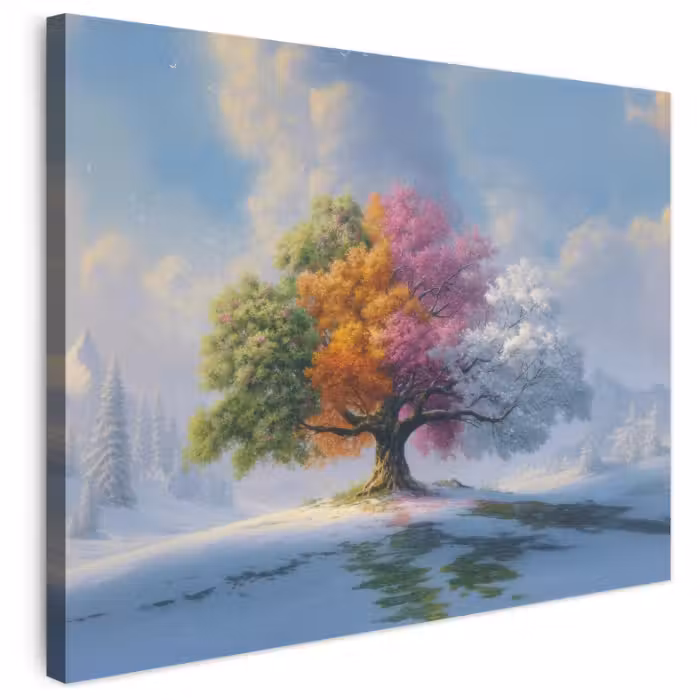 Leinwandbild - Baum - Jahreszeiten - Winter - Landschaft