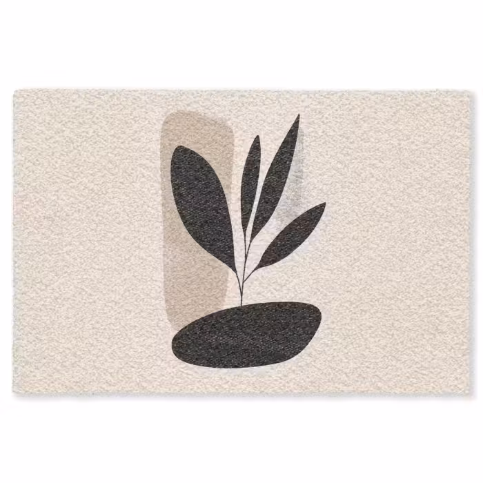 Fußmatte - Pflanze - Beige - Japanisch