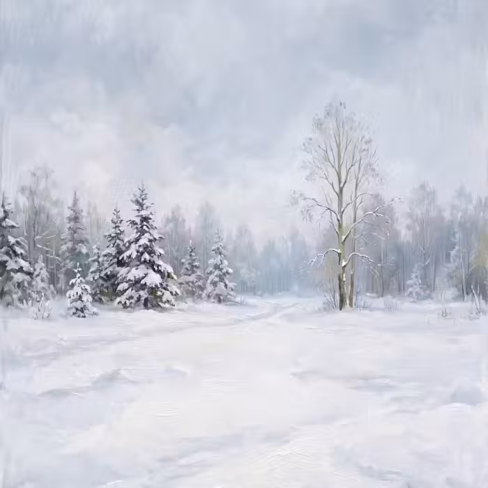 Tapete - Waldweg - Kiefer - Schnee - Winter - Ruhig