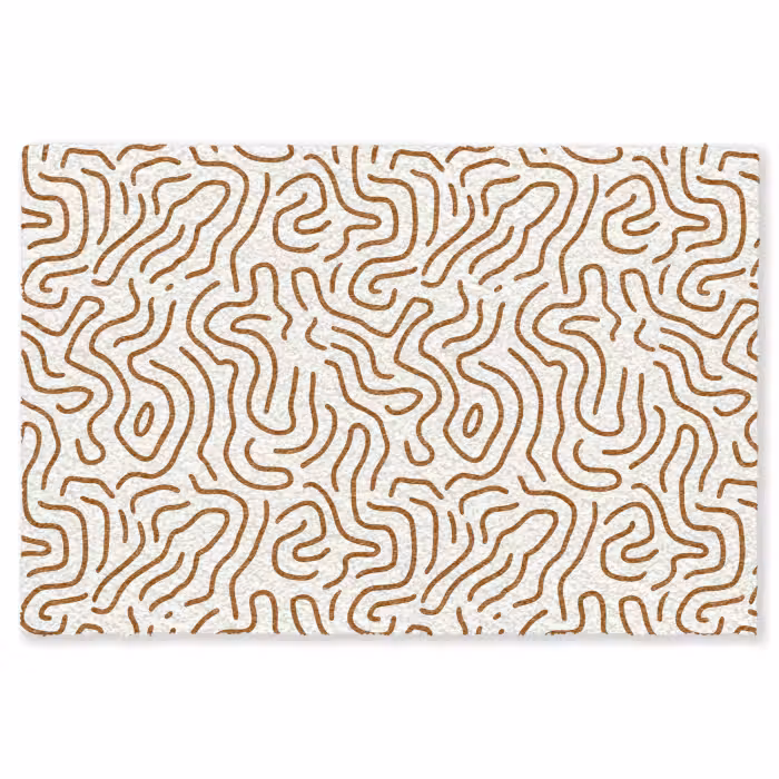 Fußmatte - Minimalistisch - Muster - Terrakotta
