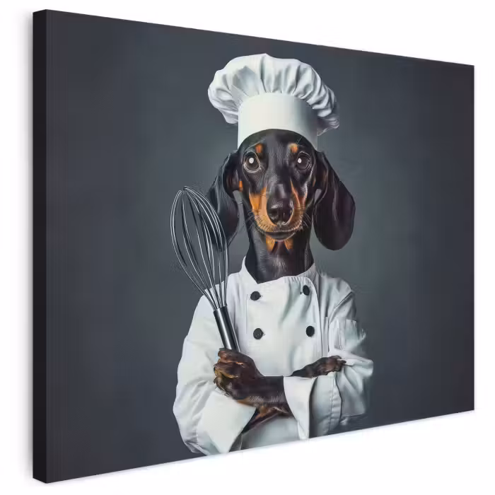 Leinwandbild - Hund - Garde - Koch