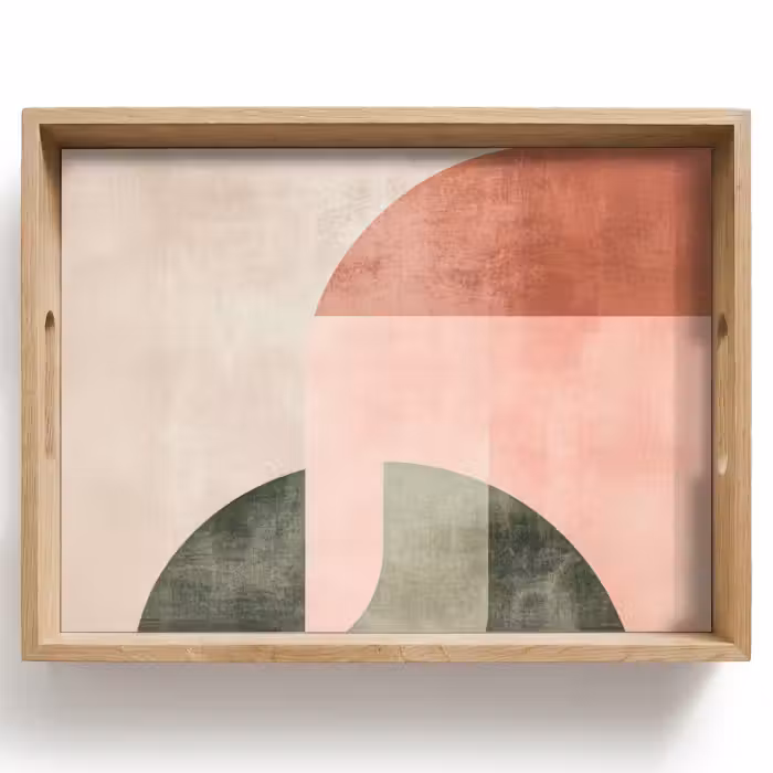 Tablett - Kreis - Abstrakt - Rosa