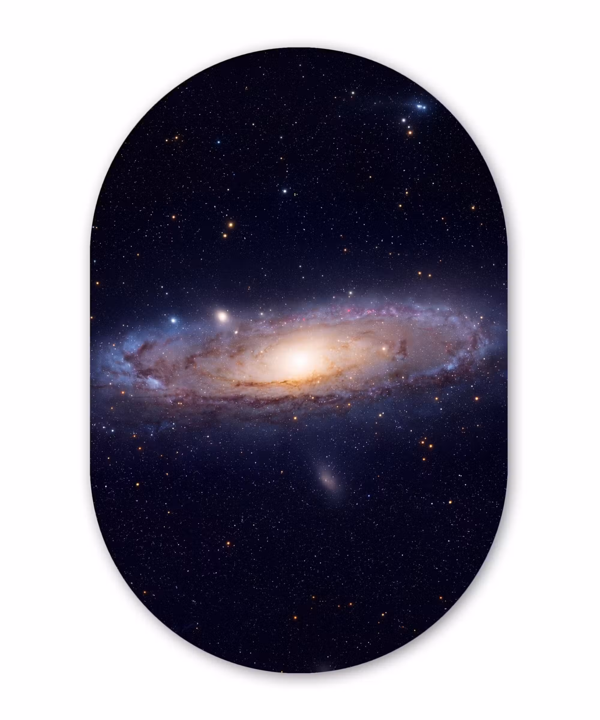 Alu-Dibond-Bild Oval - Galaxie – Weltraum – Kosmos