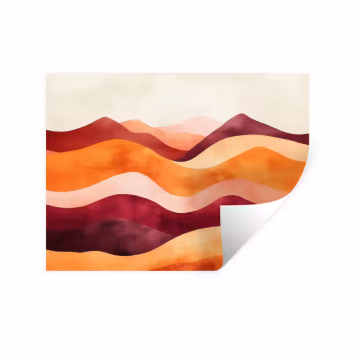 Wandtattoo – Abstrakt - Landschaft - Wellen