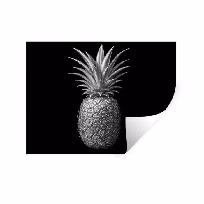 Wandtattoo – Ananas - Detailliert - Blätter