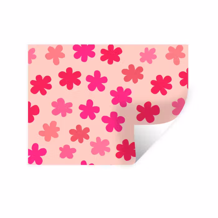 Wandtattoo – Blumen - Muster - Rosa