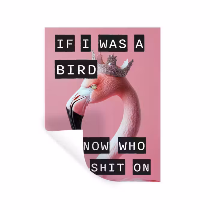 Wandtattoo – Flamingo - Rosa - Vogel - Dekoration