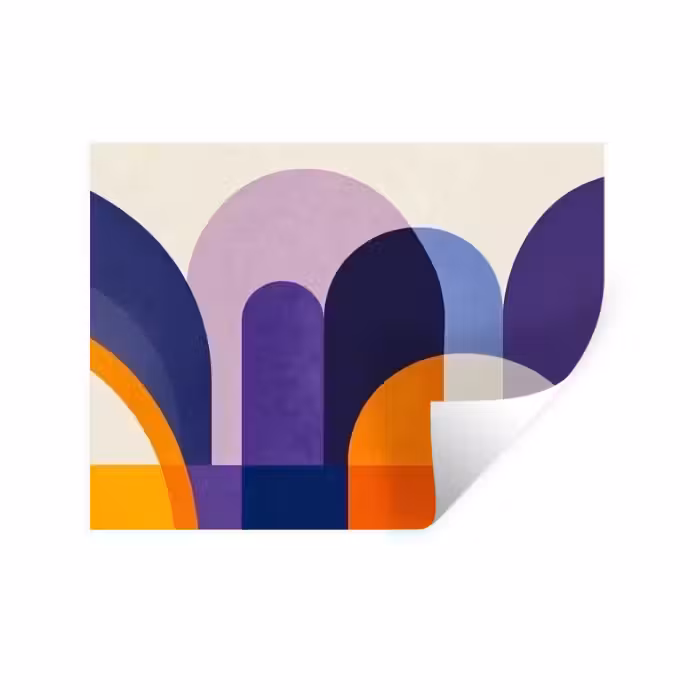 Wandtattoo – Formen - Abstrakt - Grafik - Orange
