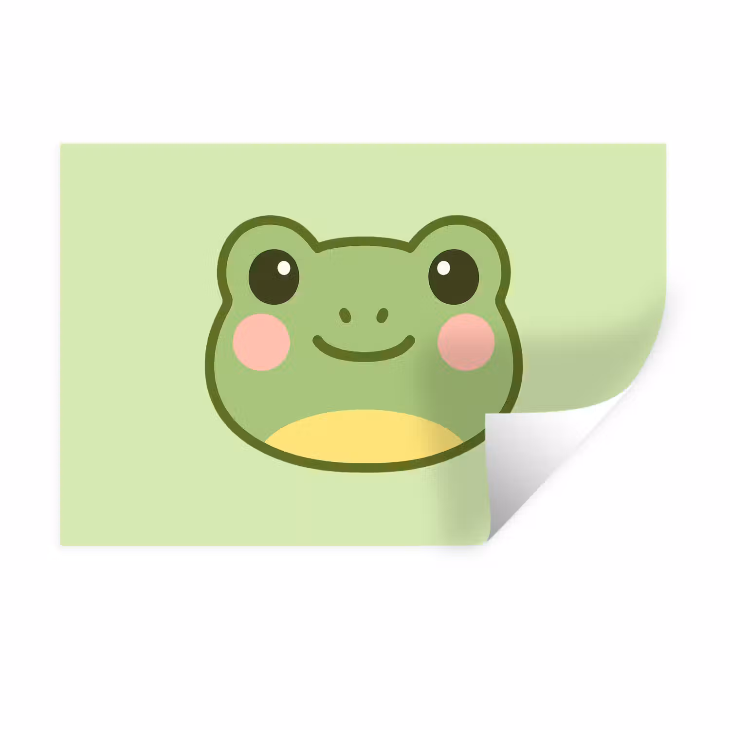 Wandtattoo – Frosch - Grün - Freundlichkeit