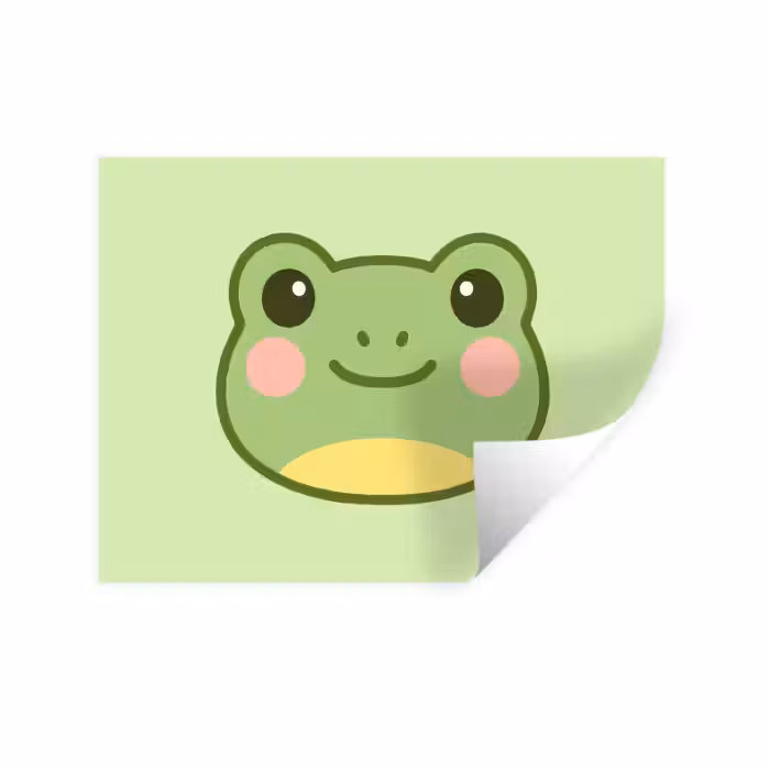 Wandtattoo – Frosch - Grün - Freundlichkeit