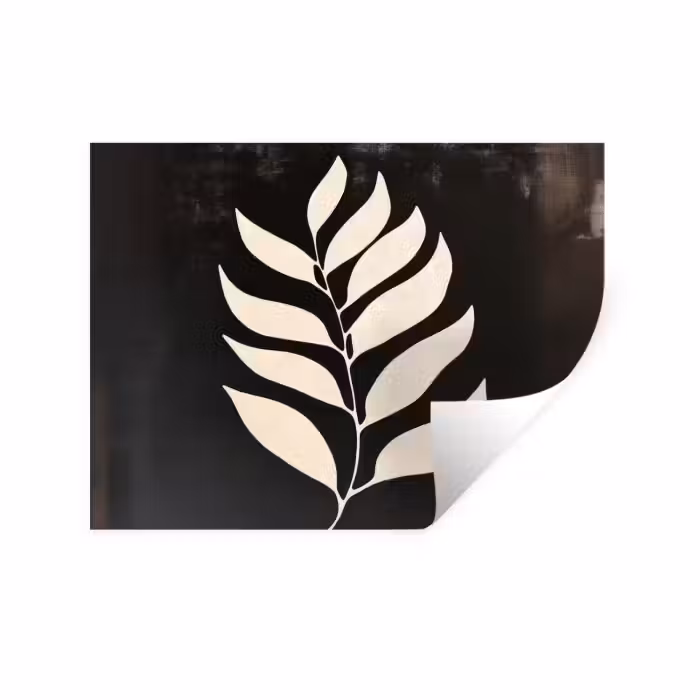 Wandtattoo – Klinge - Weiß - Minimalistisch