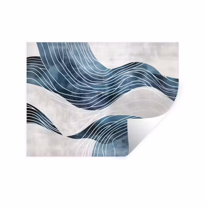 Wandtattoo – Linien - Wellen - Abstrakt - Grau