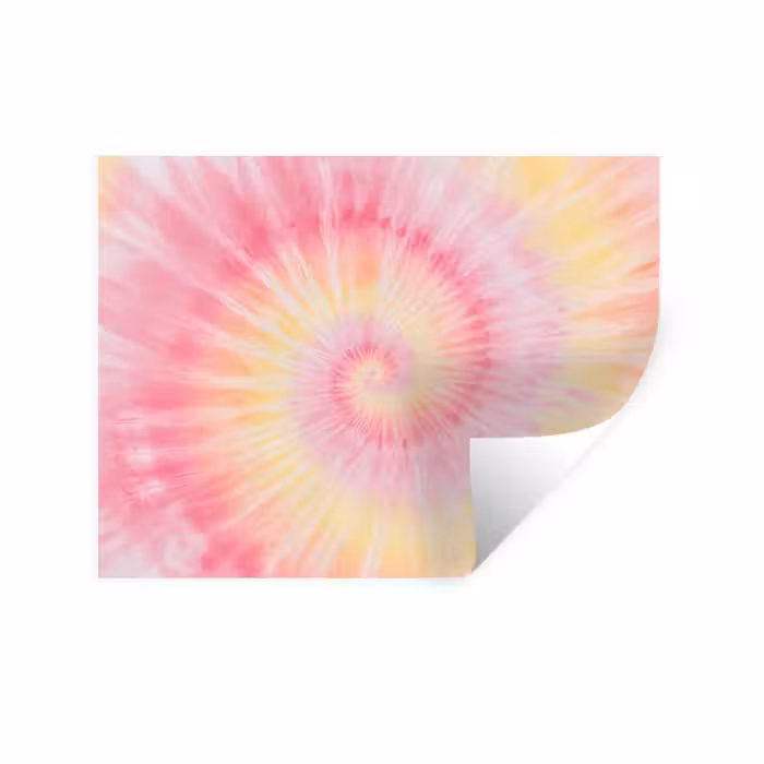 Wandtattoo – Muster - Tie Dye - Pastelltöne - Rosa