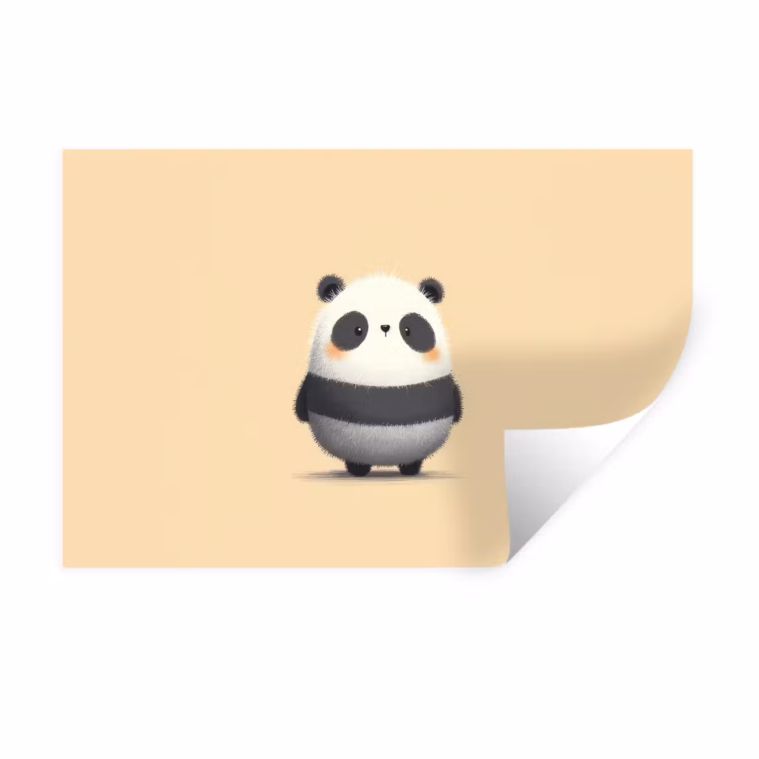 Wandtattoo – Panda - Beige - Minimalistisch