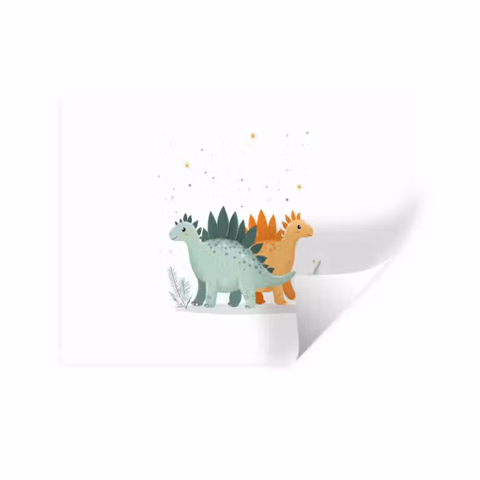 Wandtattoo – Pflanzen - Sterne - Dinosaurier - Orange